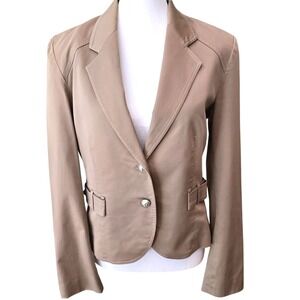 Jus D'Orange Blazer‎ Womens Small Made in France Anchor Button Nautical Jacket
